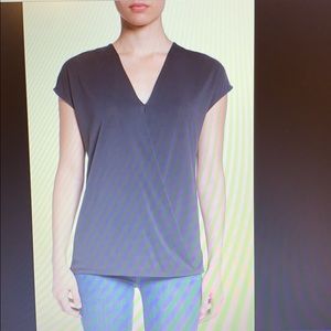 Surplice top blk/brown